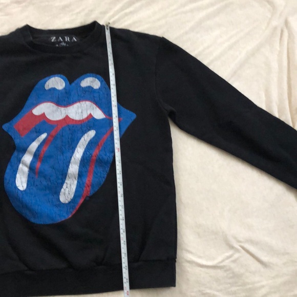 Rolling Stones Black Crew Neck Sweatshirt - Picture 5 of 6